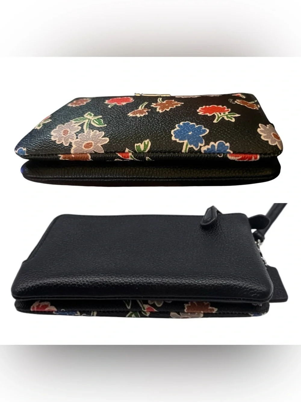 Coach Double Corner Zip Wristlet, In Floral